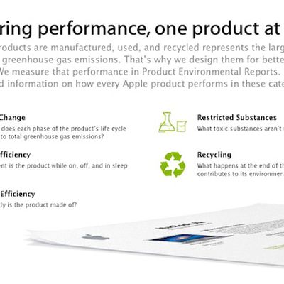 apple environmental measuring performance
