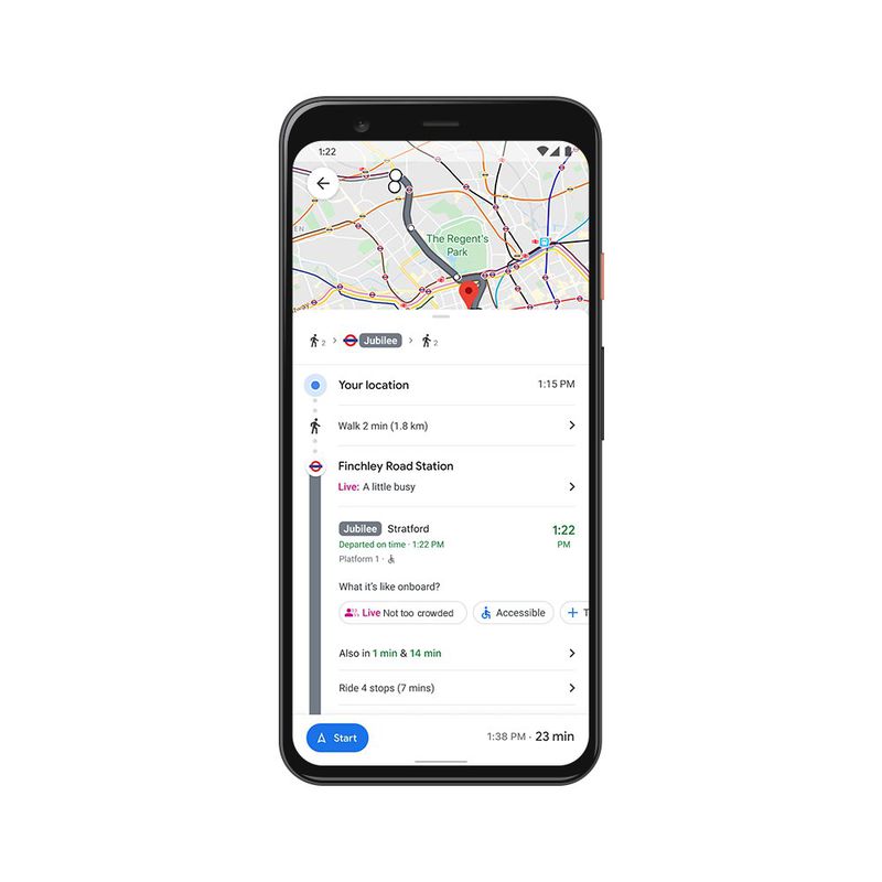 Google Maps Gains Real-Time 'Crowdedness' Transit Data, Live Food ...