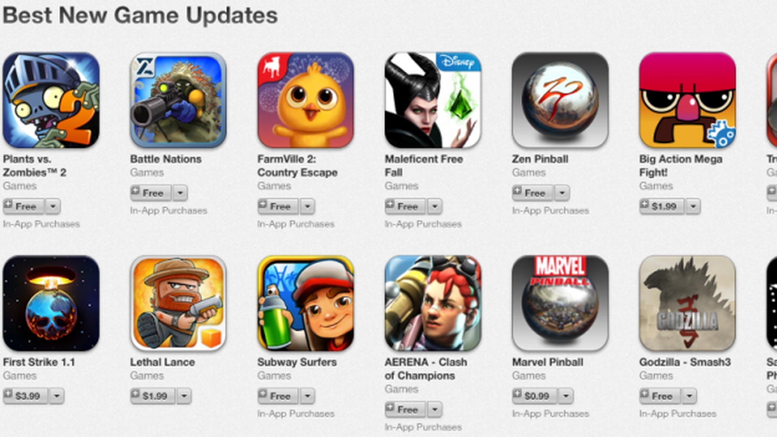 Apple Rolls Out Section for 'Best New Game Updates' on App Store