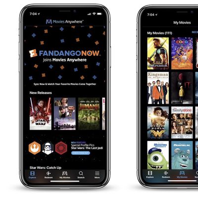 movies anywhere fandangonow iphone x