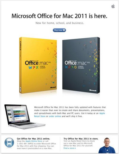 microsoft office for mac home and business 2011