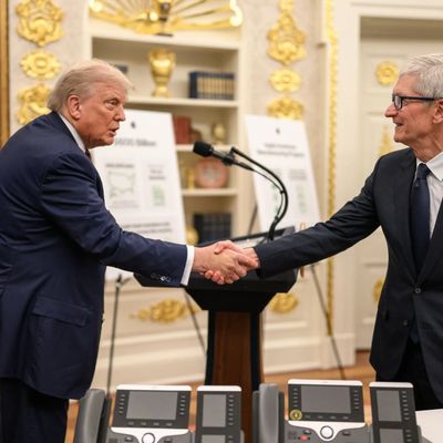 Tim Cook and Donald Trump