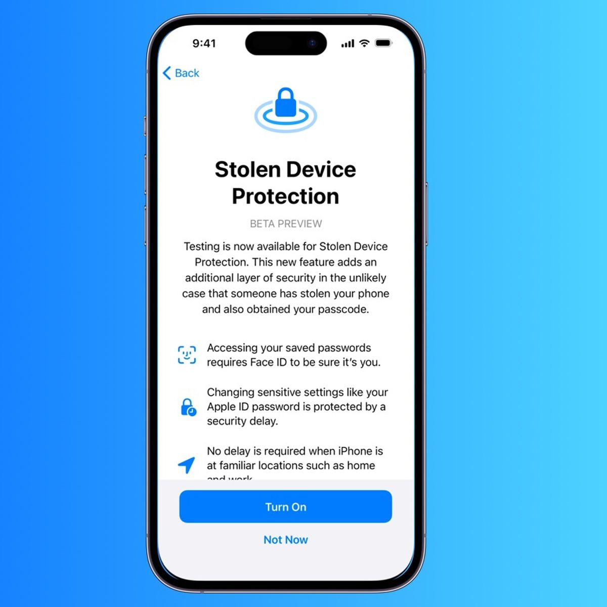 iOS 17.3 Beta Adds New Stolen Device Protection Feature to iPhone -  MacRumors