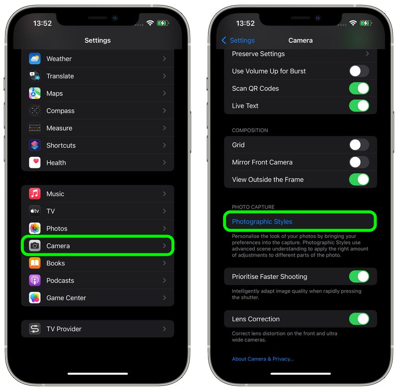 iPhone 13: How to Use Photographic Styles in the Camera App - MacRumors