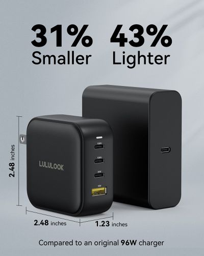 lululook charger size - هدیه MacRumors: برنده آیفون 14 پلاس و شارژر USB-C چند پورت 100 واتی از Lululook شوید.