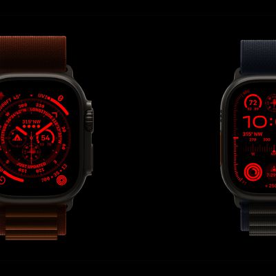 Apple Watch Ultra Night Mode Screen