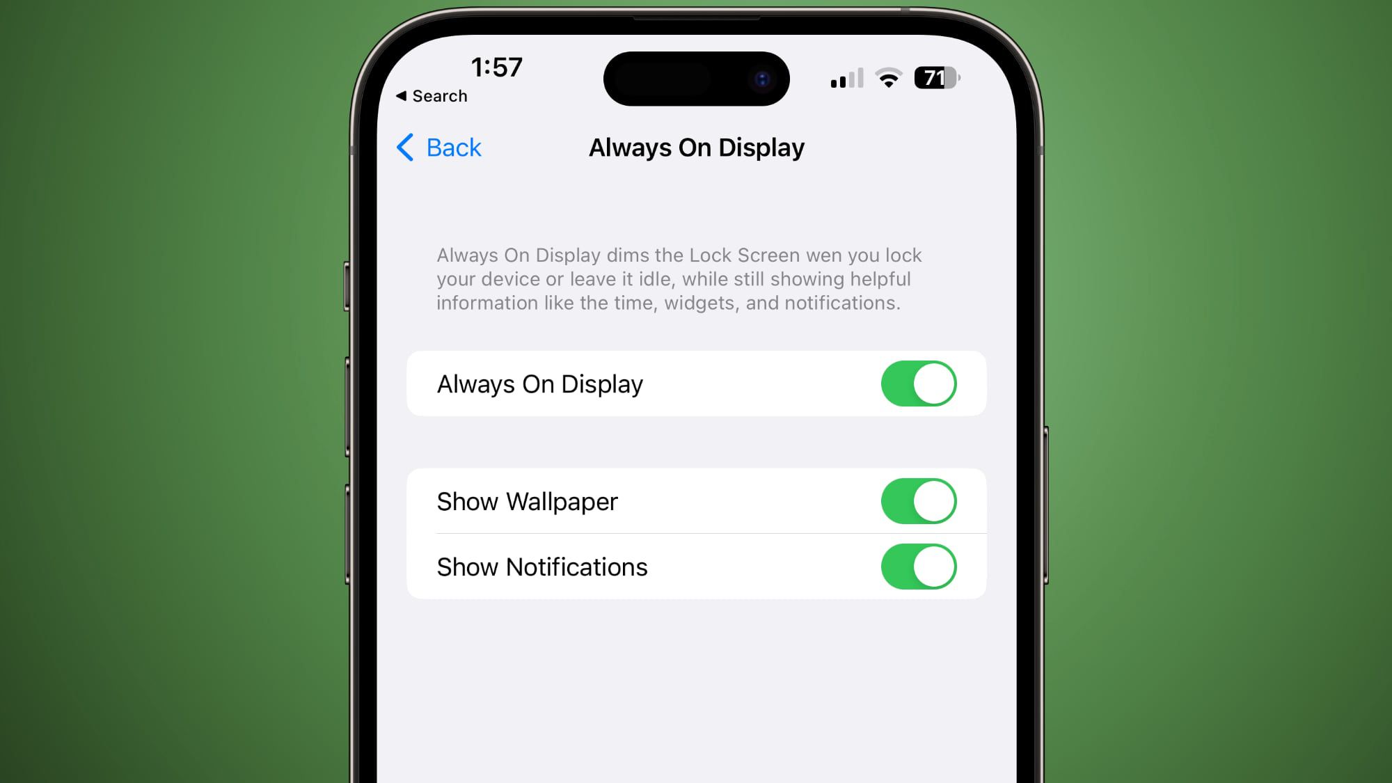 Latest iOS 16.2 Beta Lets You Disable Wallpaper and Notifications for Always On Display - macrumors.com