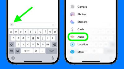 iOS 17 Messages redesigns audio