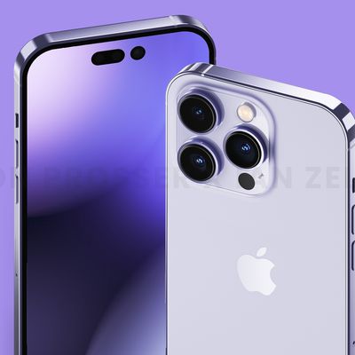 iPhone 14 Pro Purple Front and Back MacRumors Exclusive feature