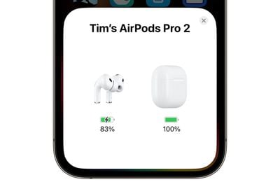 airpods paired card