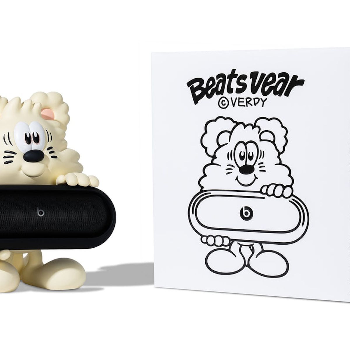 Beats and Verdy Debut Collectible Bear Figure That Holds Your