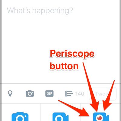 twitter go live button
