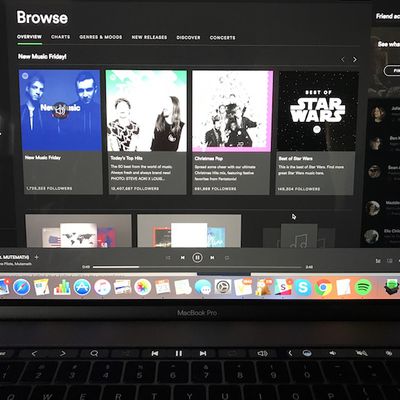 spotify mac touch bar
