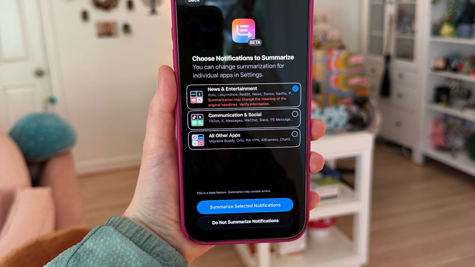AI Notification Summaries Return