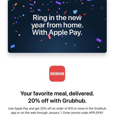 grubhub apple pay promo