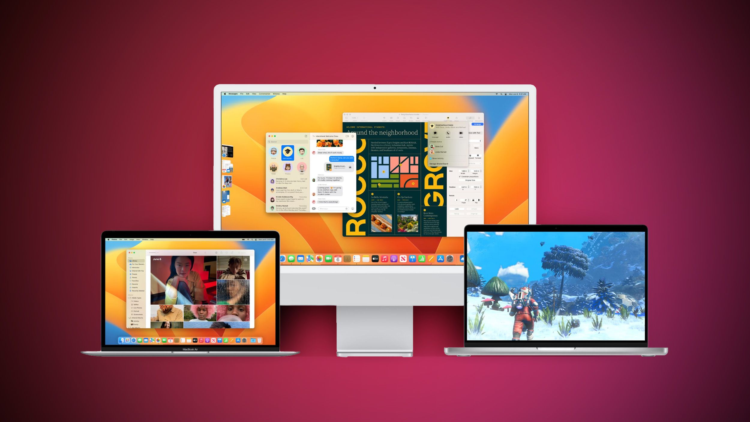 Ventura Macs Feature Red