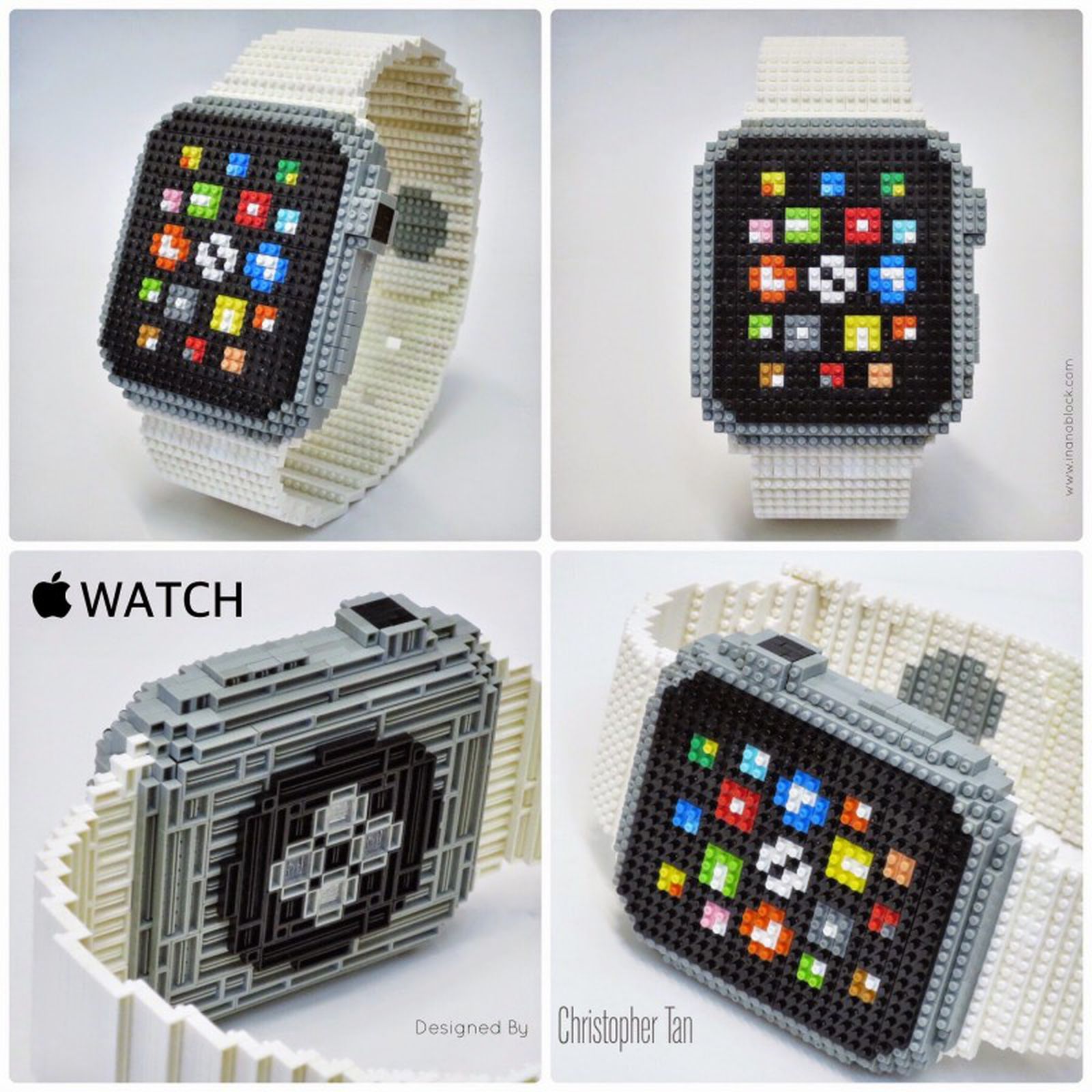 Apple Watch Recreated in 800-Brick Nanoblock Sculpture - MacRumors
