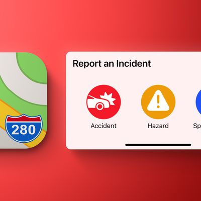 apple maps report incident red