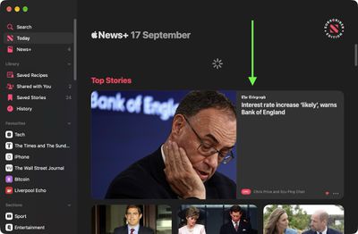 swipe down macos