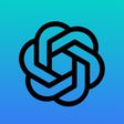 openai logo blue