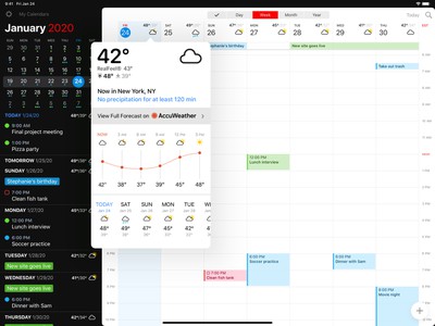 Fantastical Unifies Its Mac Ios And Apple Watch Calendar Experience With Weather Tasks Meeting Proposals And More Macrumors