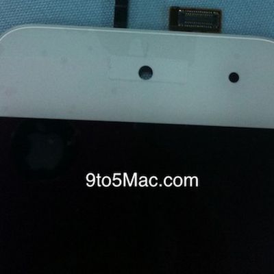 white ipod touch front plate