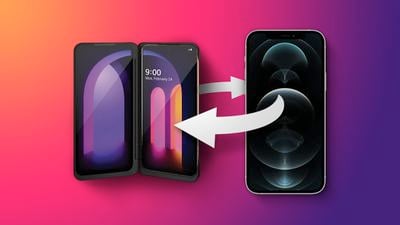 iPhone and LG V60 Swap Feature