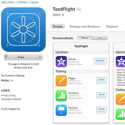 testflight ios 8 app