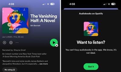 spotify audiobooks app