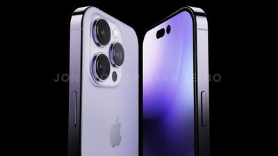 iPhone 14 Pro Purple Side by Side Black