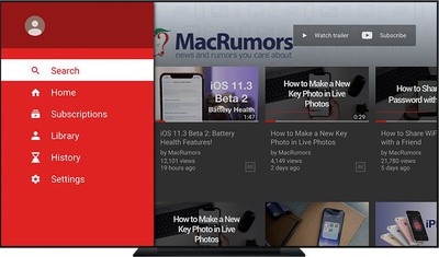 Youtube App For Apple Tv Receives Major Redesign Macrumors