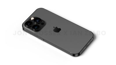 iPhone 14 Pro Graphite Face Down - رندرهای آیفون 14 پرو تغییرات طراحی متعدد را برجسته می کند