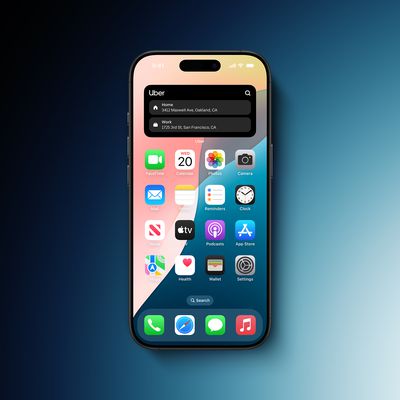 Uber Home Screen Widget Feature 1
