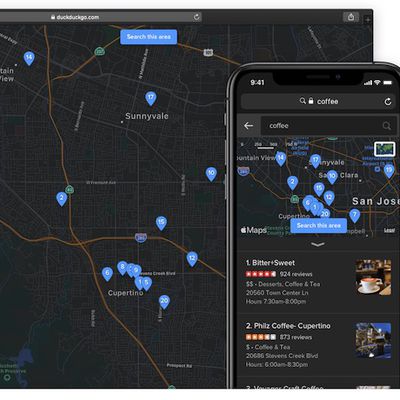 duckduckgo dark mode apple maps