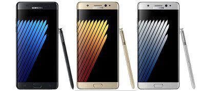 samsung galaxy note 7 colors