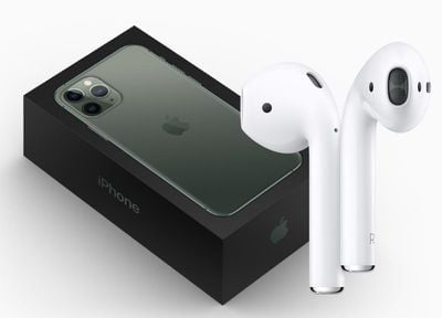 iphone 11 pro box with airpods