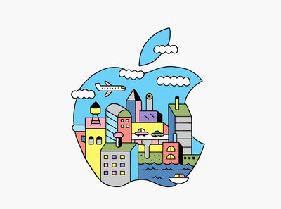 apple event logo city