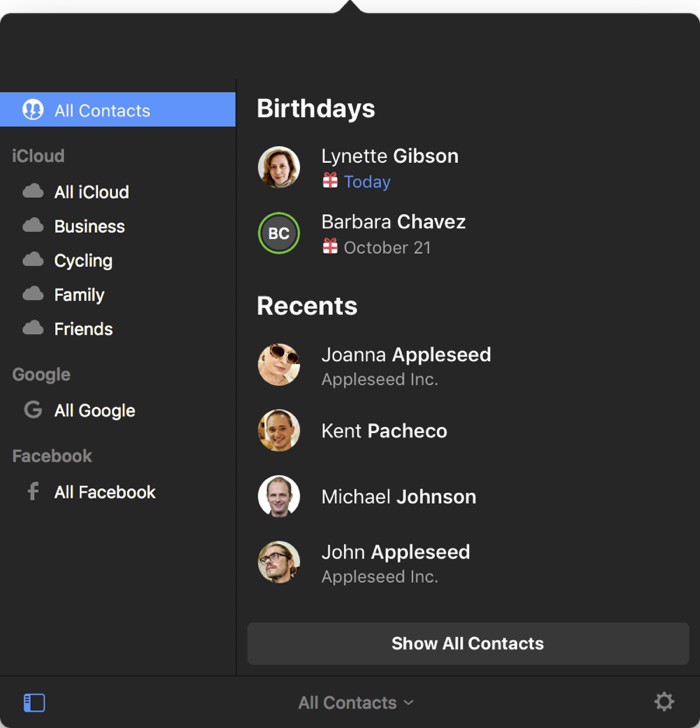 similar to cardhop