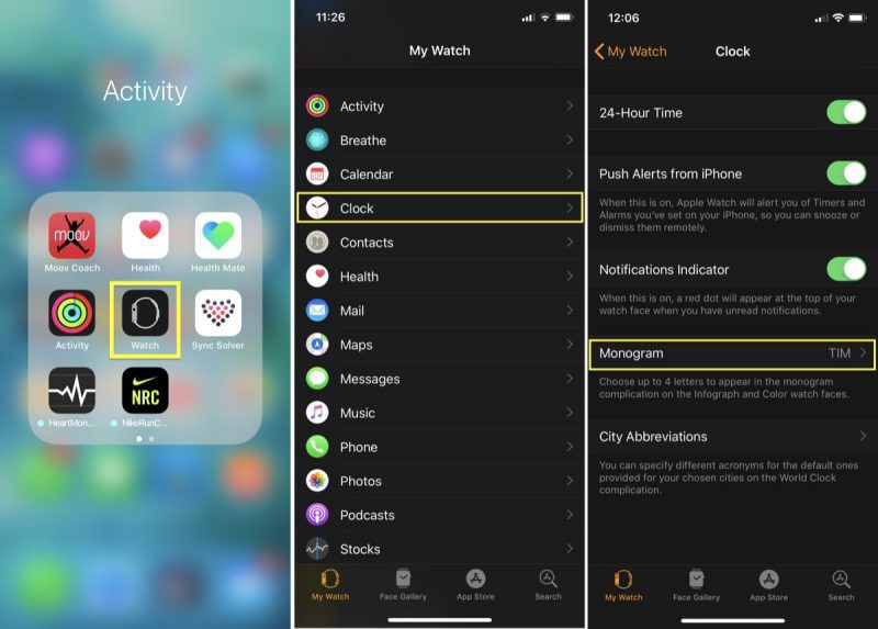 How to Customize the Monogram on Your Apple Watch - MacRumors