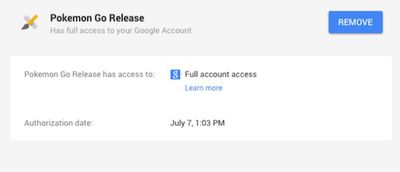 Pokemon Go's Access to Google Accounts Will Soon Be Limited