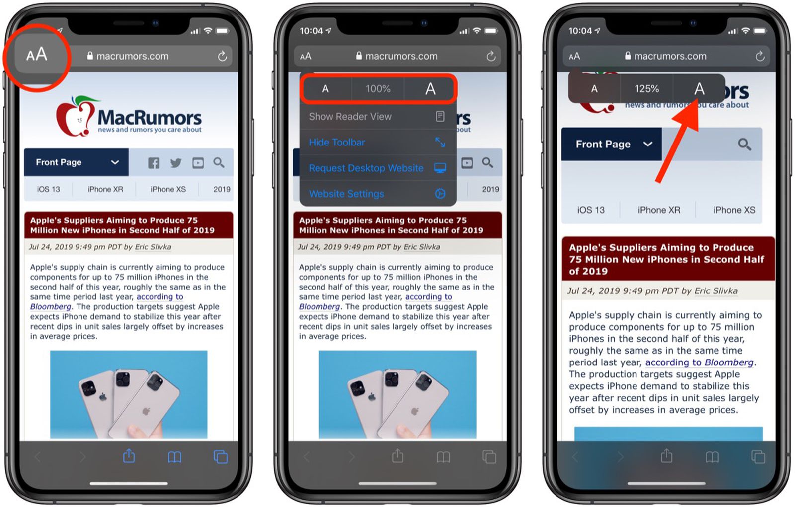 How to Make Text Bigger in Safari for iOS MacRumors