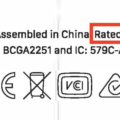 macbook pro 2020 87w rating