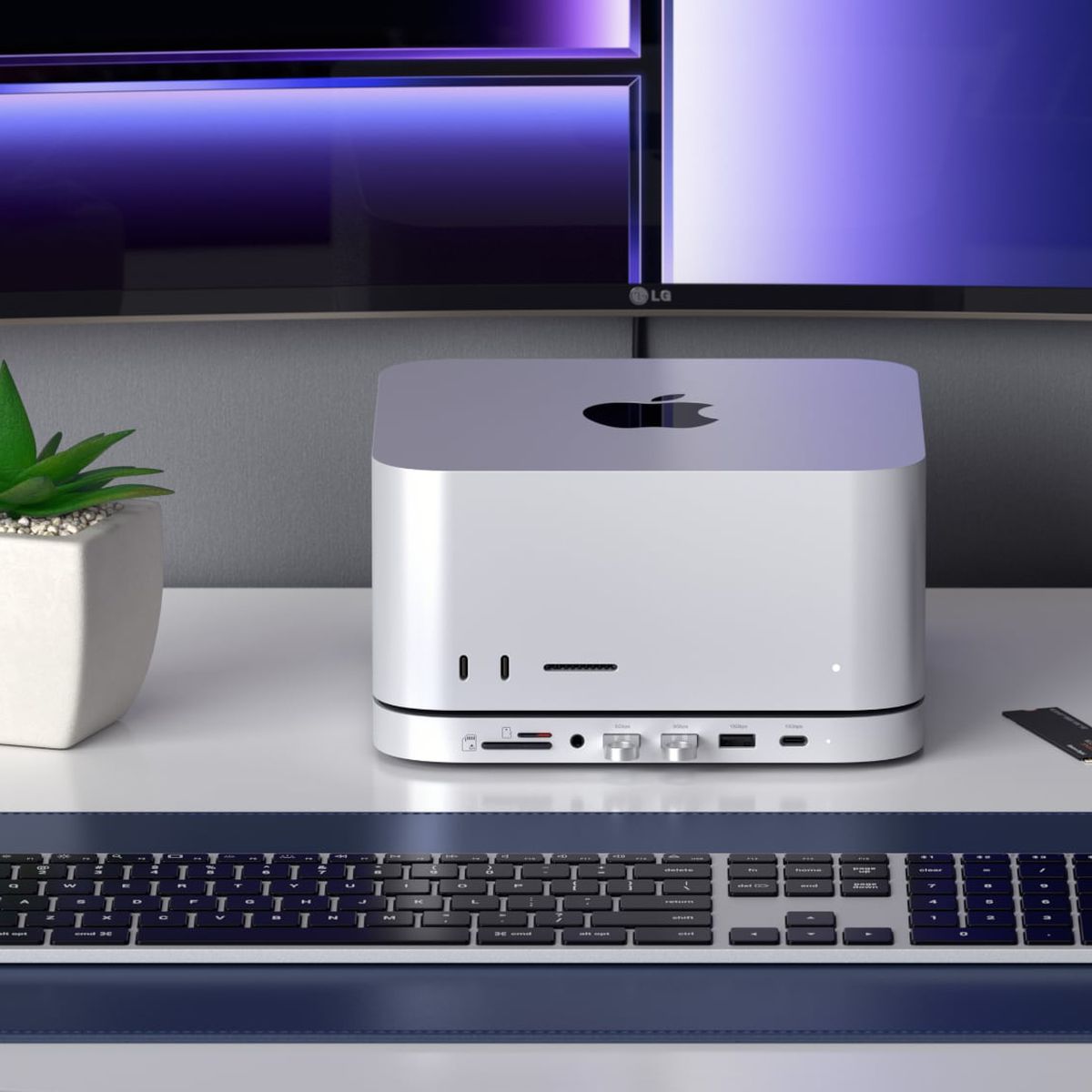 The Satechi Stand & Hub for Mac offers speeds and additional storage