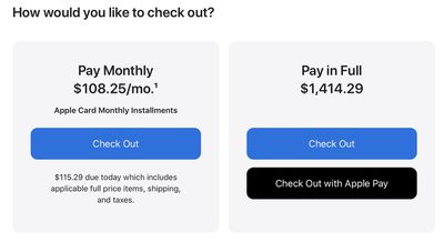 apple card mac installments checkout