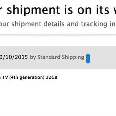 apple tv 4 shipped