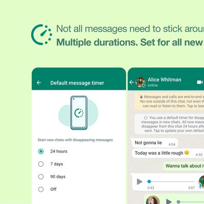whatsapp disappearing messages default