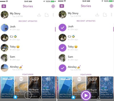 New Snapchat Update Replaces Auto Advance With Story Playlists Macrumors