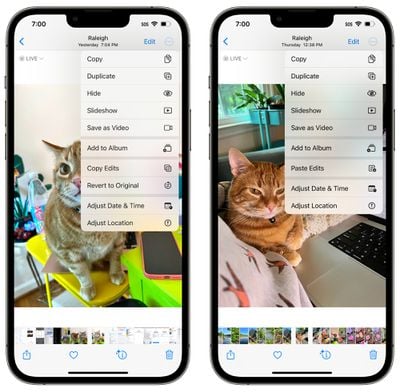 ios 16 fotos copiar y pegar ediciones