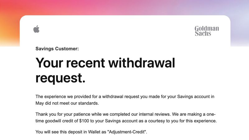 Apple and Goldman Sachs Crediting Some Customers Who Had Long Waits for ...