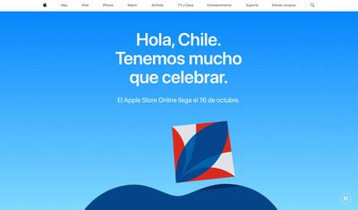 chile online store opening announcement